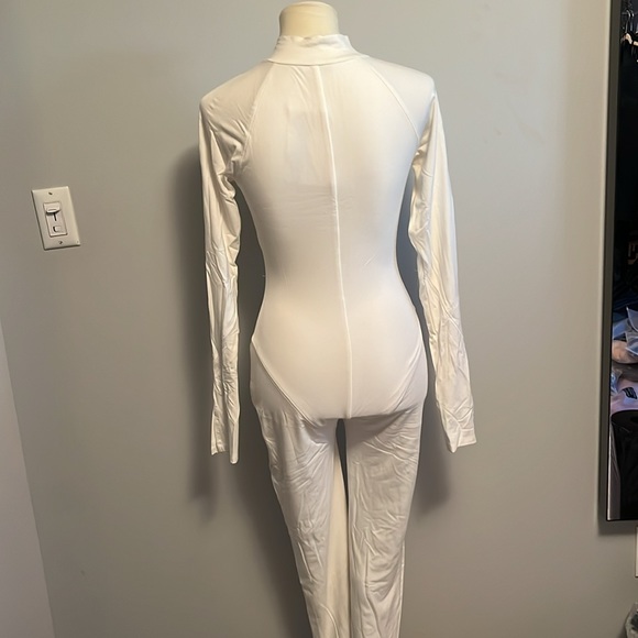NAKED WARDROBE — White Jumpsuit - Picture 2 of 3
